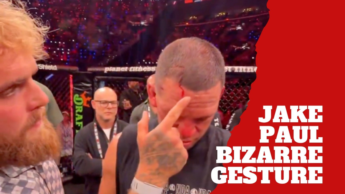 Jake Paul sorprende a los fanáticos con un extraño gesto tras una pelea de MMA