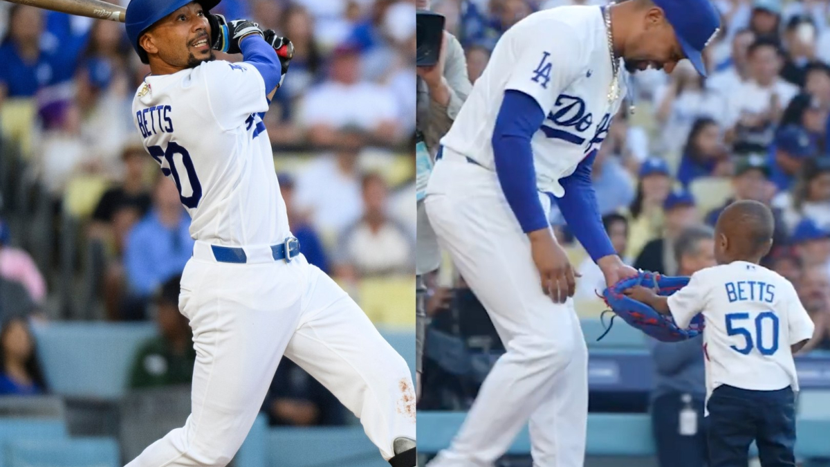 El hijo de Mookie Betts se roba el show con un emotivo primer lanzamiento en Dodger Stadium